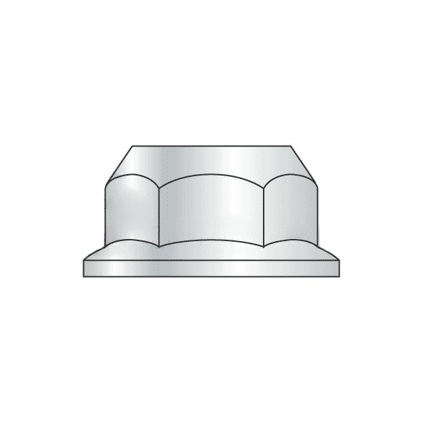 Newport Fasteners Flange Nut, M12-1.75, Steel, Class 8, Zinc Plated, 18 mm Hex Wd, 100 PK 409283-PR-100 - main